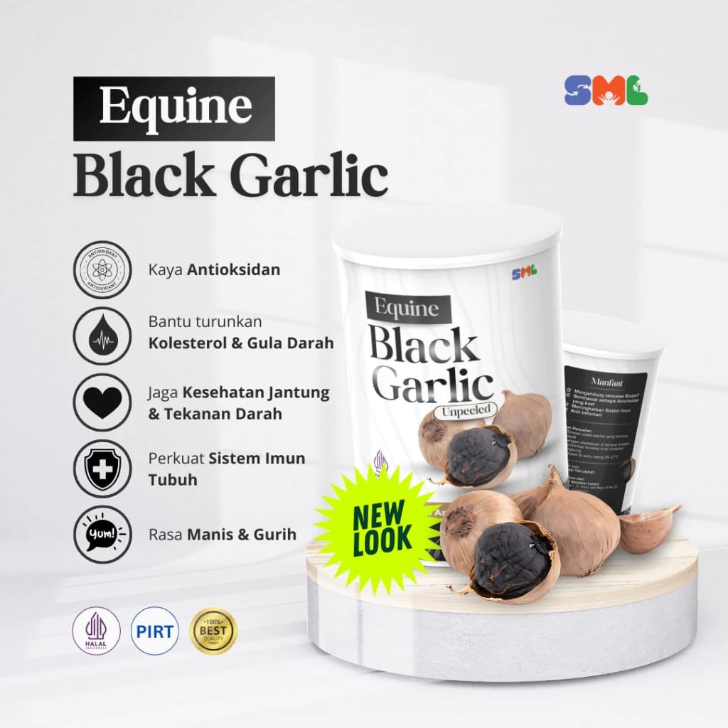 Equine Black Garlic - Bawang Hitam Tunggal Premium 500 gram - Gambar 3